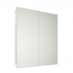 Evie White Oak PVC 600 Mirror Cabinet